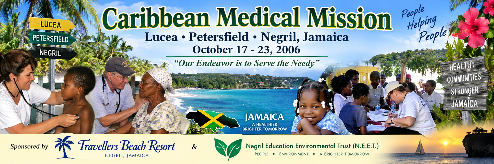 Dinner at Charella Inn, Caribbean Medical Mission 2006