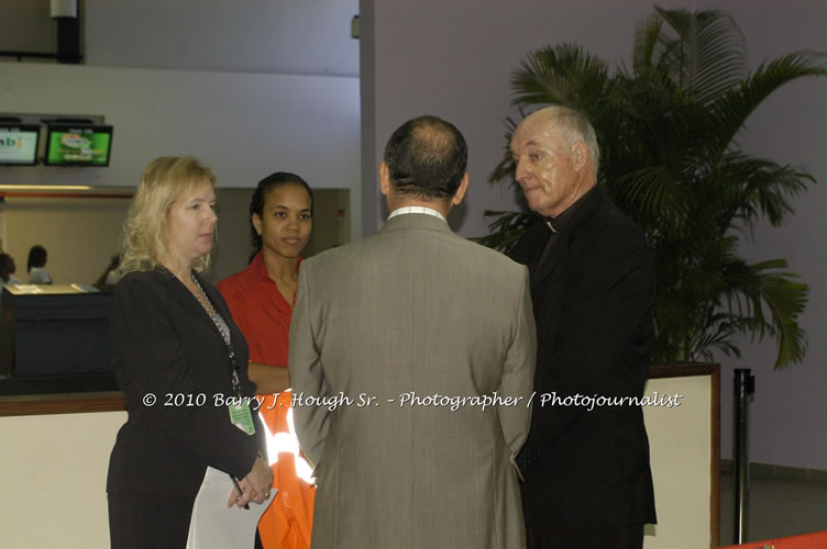 Jamaica Air Shuttle Launch @ MBJ Airports Limited, Wednesday, January 20, 2010, Sangster International Airport, Montego Bay, St. James, Jamaica W.I. - Photographs by Net2Market.com - Barry J. Hough Sr, Photographer/Photojournalist - The Negril Travel Guide - Negril's and Jamaica's Number One Concert Photography Web Site with over 40,000 Jamaican Concert photographs Published -  Negril Travel Guide, Negril Jamaica WI - http://www.negriltravelguide.com - info@negriltravelguide.com...!