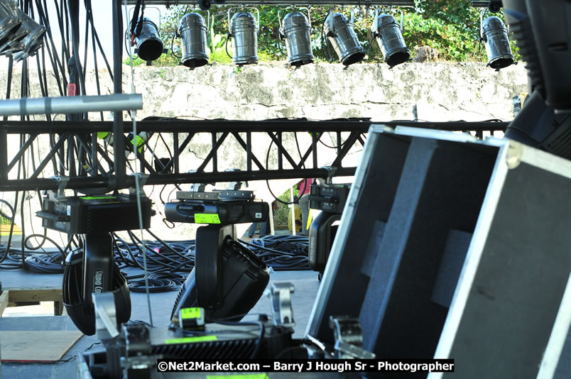 Preparations at the Venue - Jamaica Jazz and Blues Festival 2009, Thursday, January 15, 2009 - Venue at the Aqueduct on Rose Hall Resort &amp; Country Club, Montego Bay, Jamaica - Thursday, January 22 - Saturday, January 24, 2009 - Photographs by Net2Market.com - Barry J. Hough Sr, Photographer/Photojournalist - Negril Travel Guide, Negril Jamaica WI - http://www.negriltravelguide.com - info@negriltravelguide.com...!