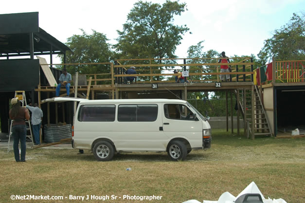 Venue Under Construction - Wednesday, July 18, 2007 - Red Stripe Reggae Sumfest at Catherine Hall, Montego Bay, St Jamaica, Jamaica W.I. - Negril Travel Guide.com, Negril Jamaica WI - http://www.negriltravelguide.com - info@negriltravelguide.com...!