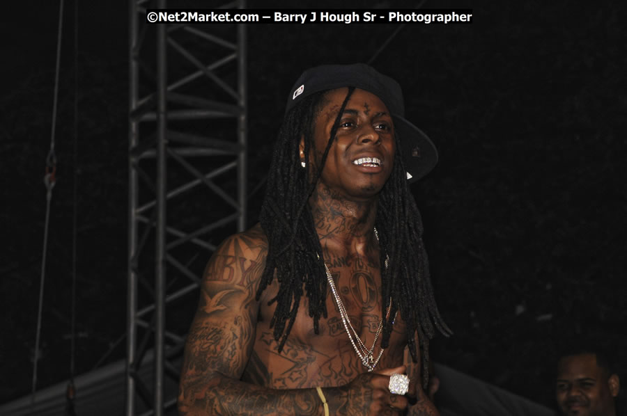 Lil Wayne @ Red Stripe Reggae Sumfest 2008 International Night 2, Catherine Hall, Montego Bay - Saturday, July 19, 2008 - Reggae Sumfest 2008 July 13 - July 19, 2008 - Photographs by Net2Market.com - Barry J. Hough Sr. Photojournalist/Photograper - Photographs taken with a Nikon D300 - Negril Travel Guide, Negril Jamaica WI - http://www.negriltravelguide.com - info@negriltravelguide.com...!