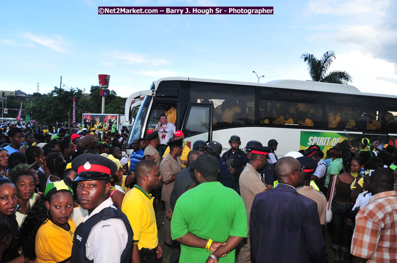 The City of Montego Bay Welcomes Our 2008 Olympians - Western Motorcade - Civic Ceremony - A Salute To Our Beijing Heros - Sam Sharpe Square, Montego Bay, Jamaica - Tuesday, October 7, 2008 - Photographs by Net2Market.com - Barry J. Hough Sr. Photojournalist/Photograper - Photographs taken with a Nikon D300 - Negril Travel Guide, Negril Jamaica WI - http://www.negriltravelguide.com - info@negriltravelguide.com...!